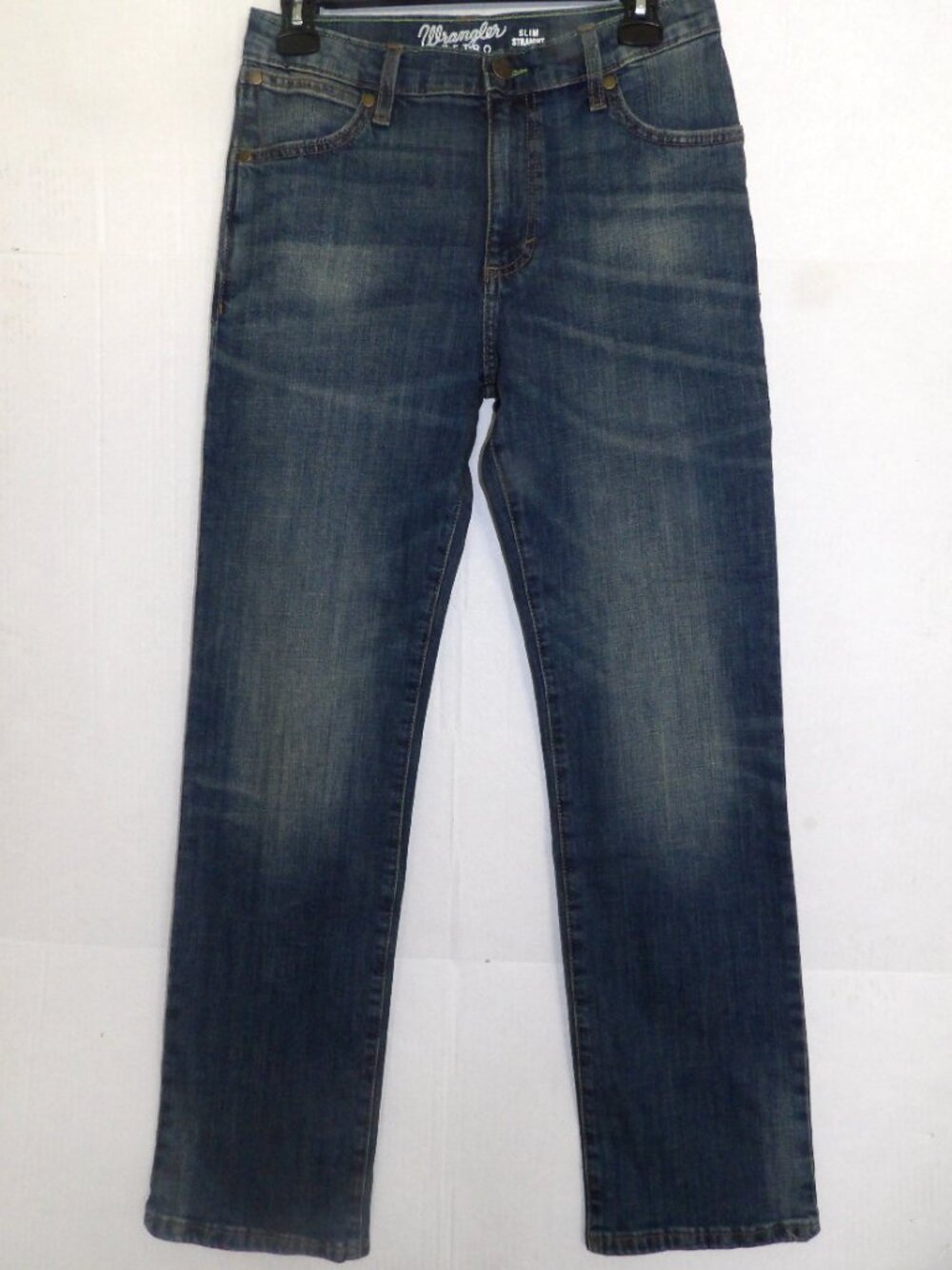 Wrangler Retro Slim Straight Blue Jeans Boys 16R